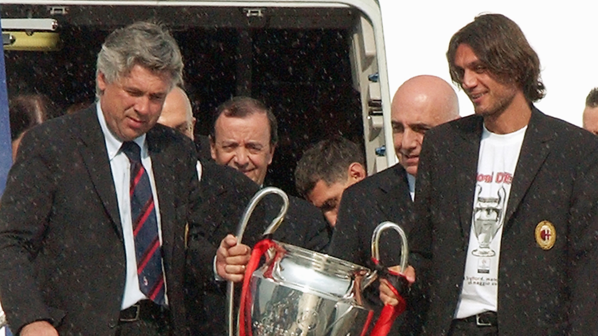 Ancelotti e Maldini Champions League 2003