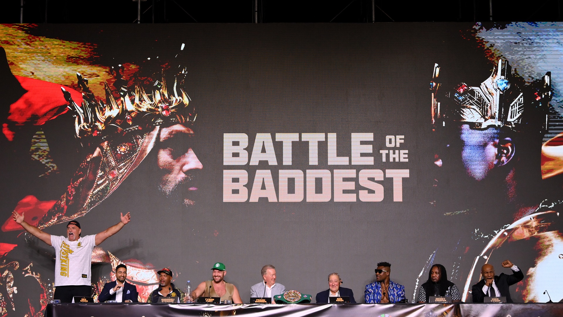 La conferenza di Fury vs Ngannou