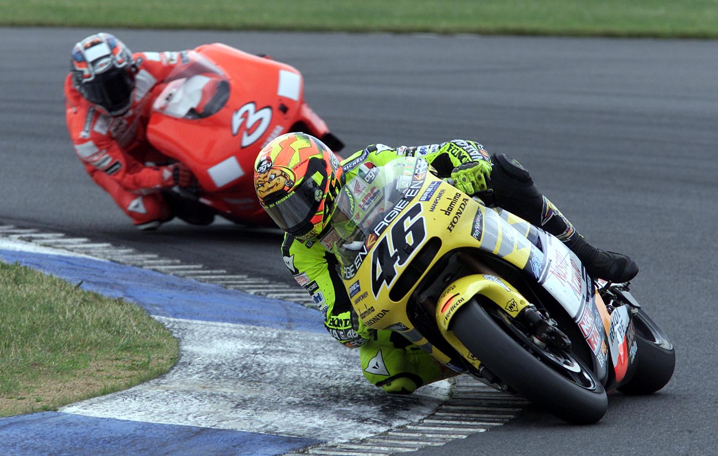 Rossi e Biaggi nel 2001