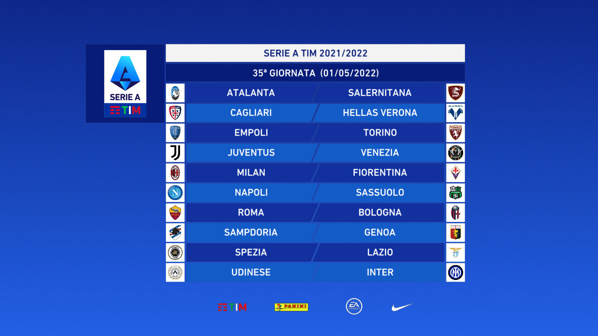 Serie A 2021/2022 Giornata 35