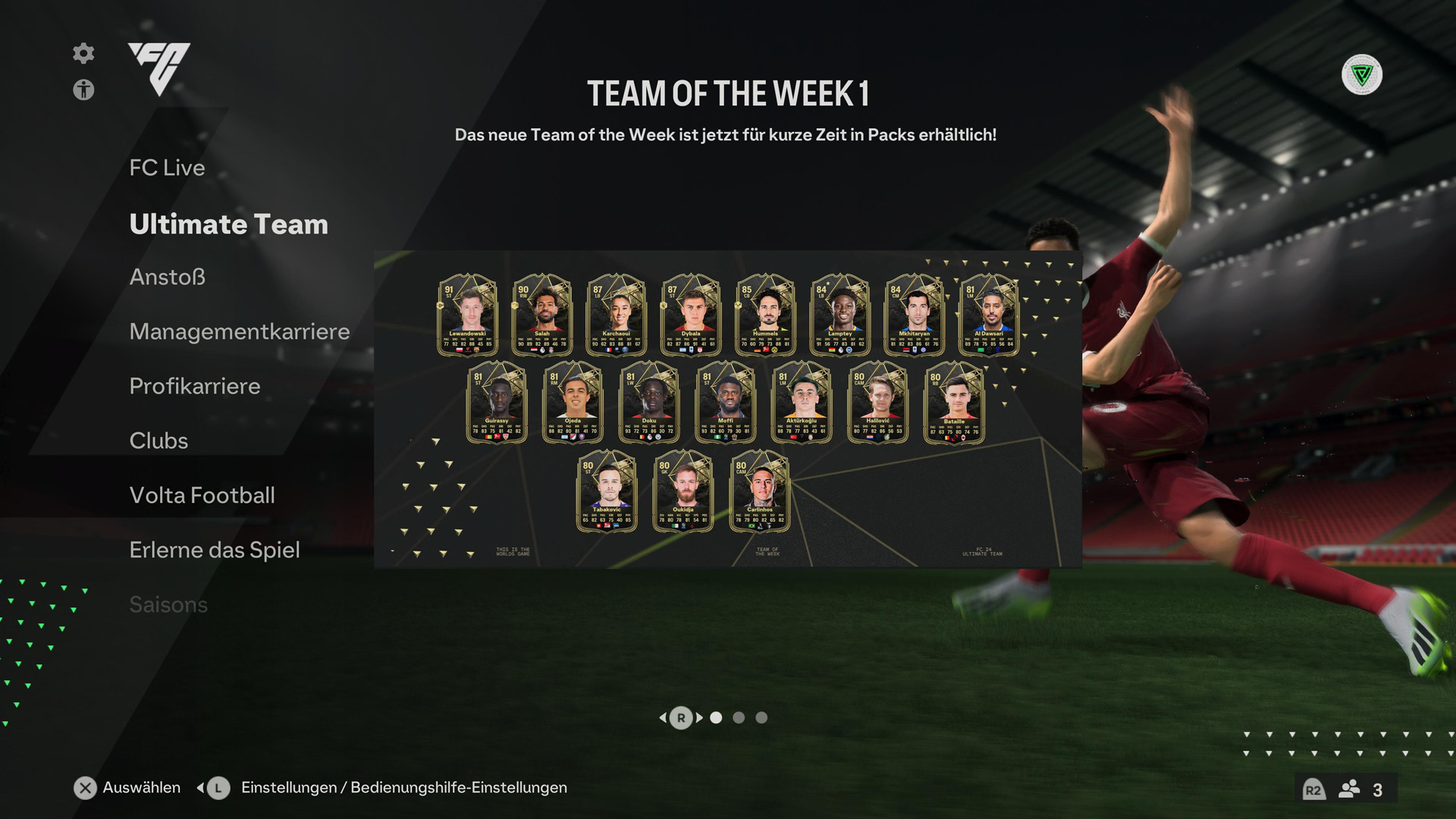 EA Sports FC 24 Hauptmenü