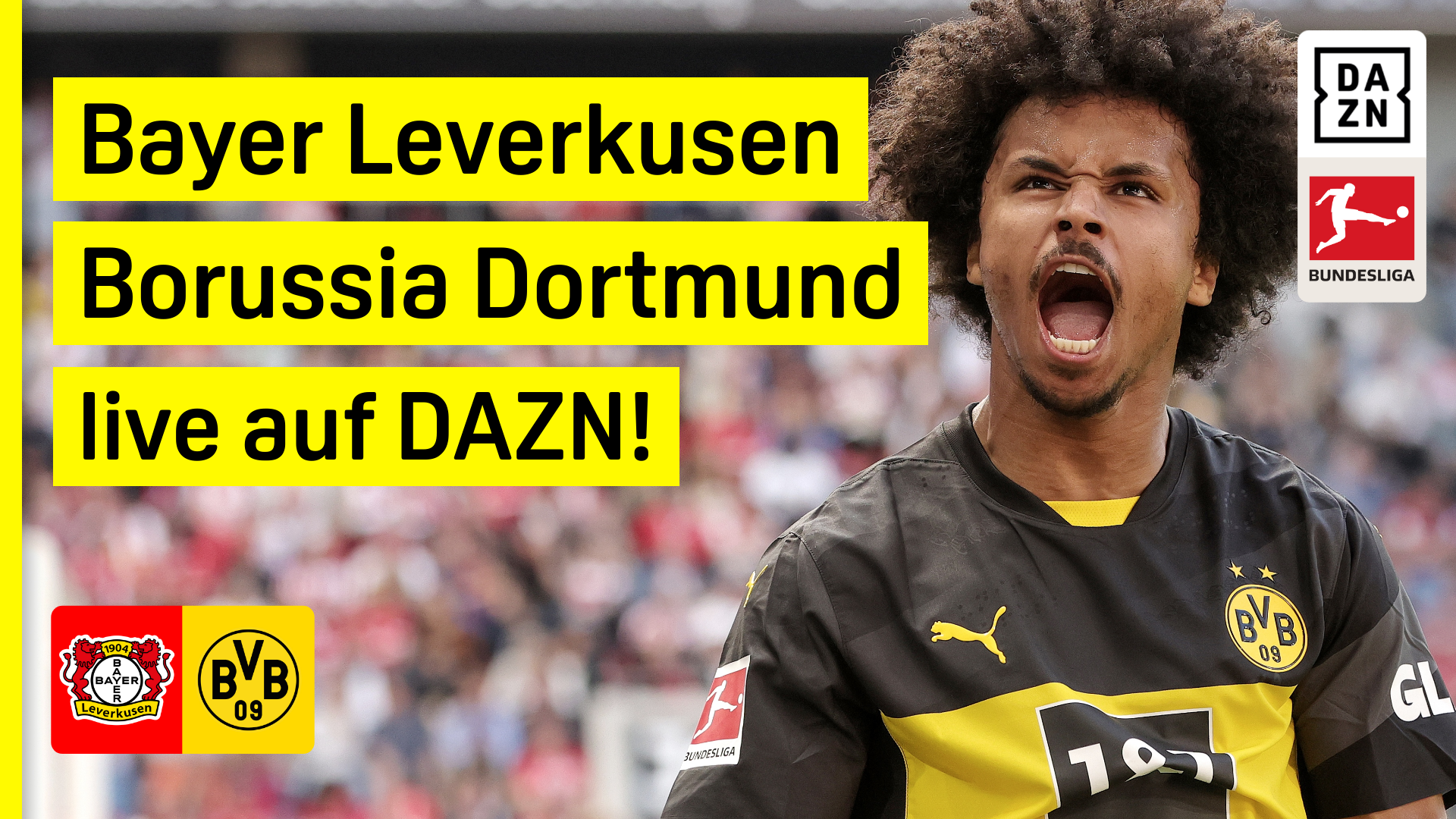 Bayer Leverkusen BVB Borussia Dortmund Bundesliga DAZN Header