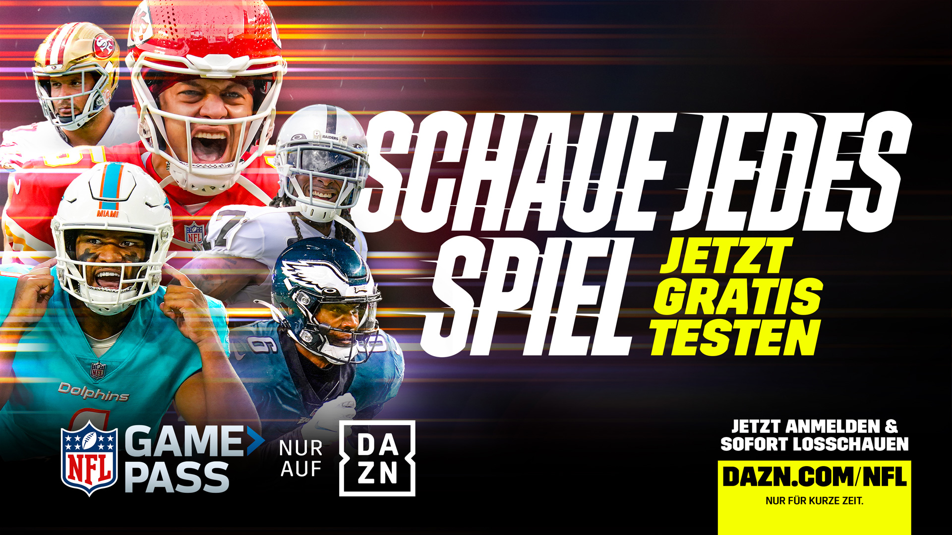 NFL Game Pass Free Trial Deutsch Header