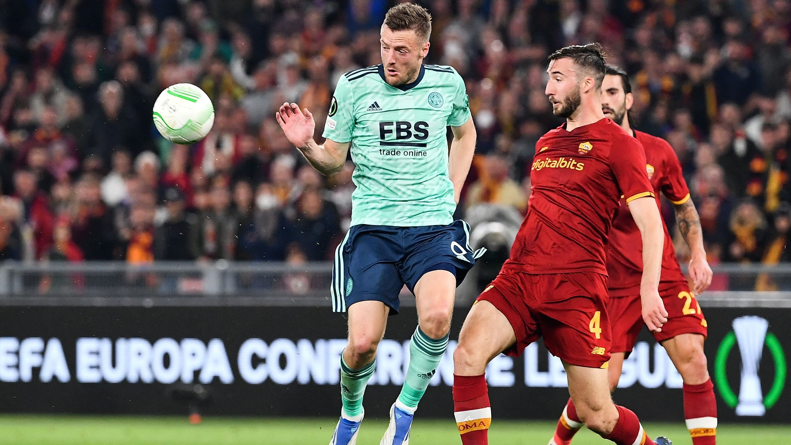 Cristante e Vardy in Roma-Leicester di Conference League