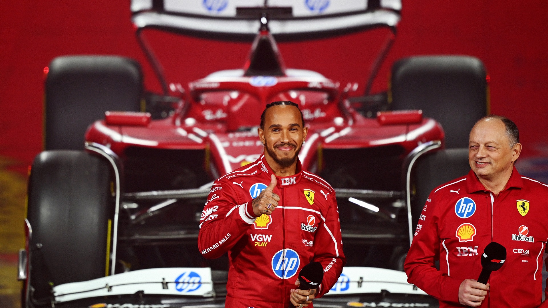 2025-02-18 Hamilton Frederic Vasseur Ferrari F1 Formula 1