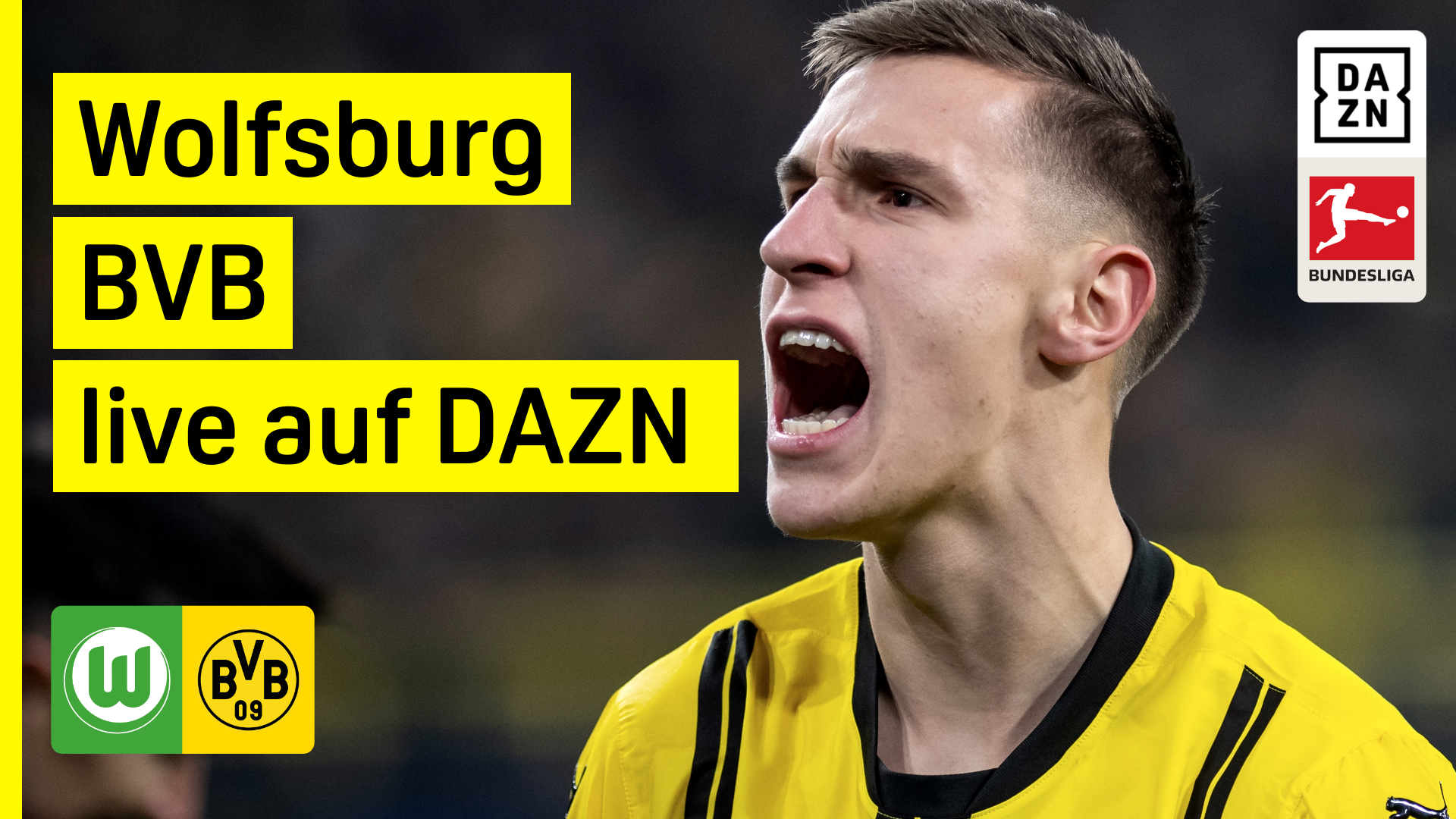 VfL Wolfsburg Borussia Dortmund BVB DAZN Header Bundesliga