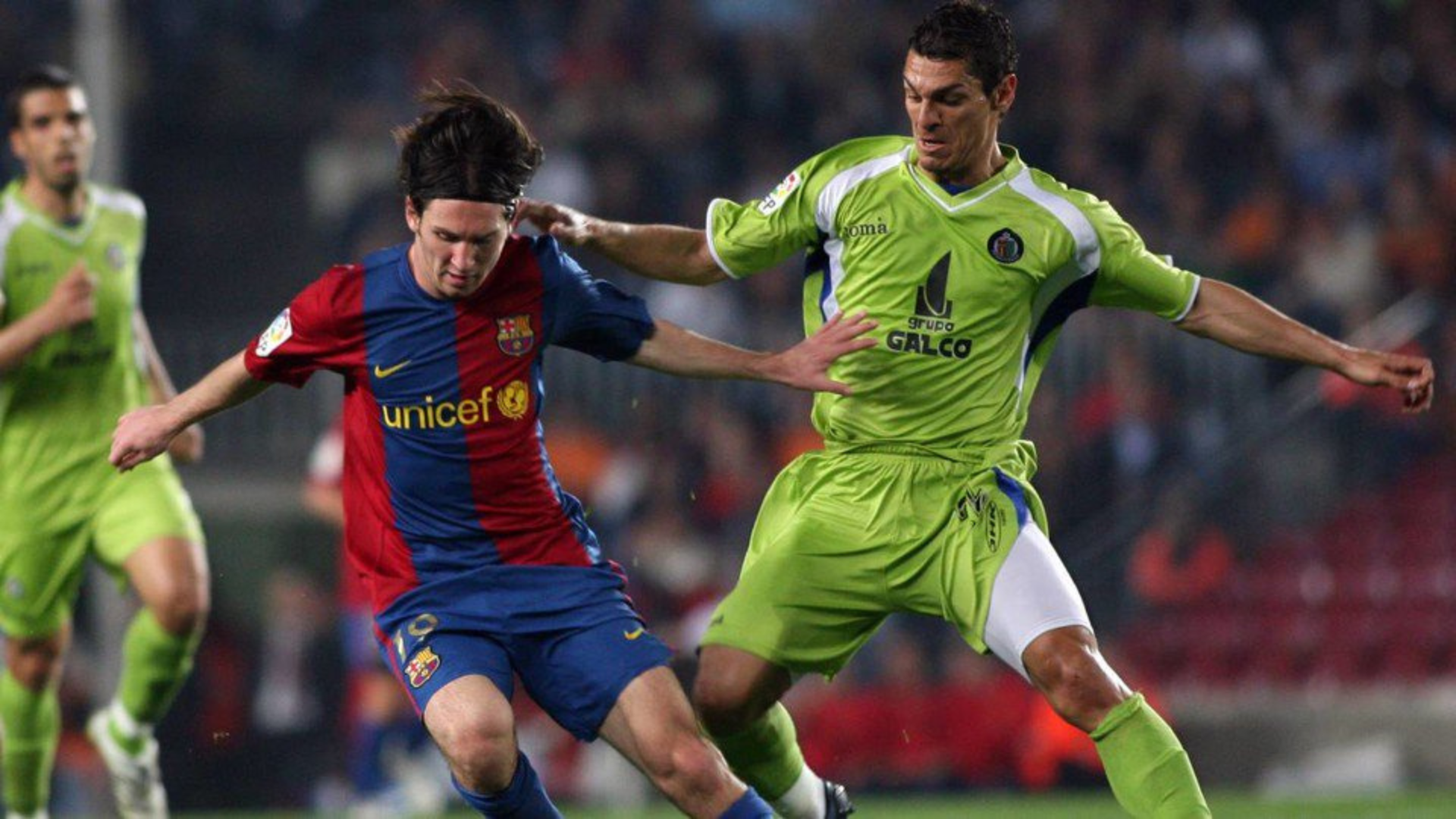Leo Messi, Javi Casquero, FC Barcelona vs Getafe, 2006/07