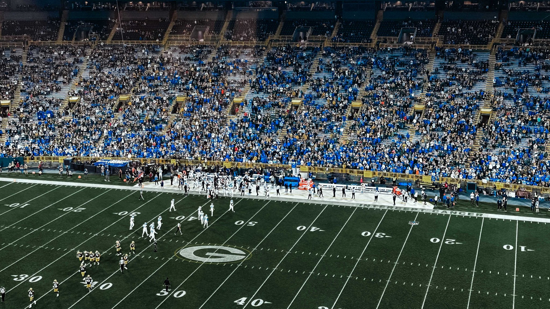 Lions Fans At Lambeau