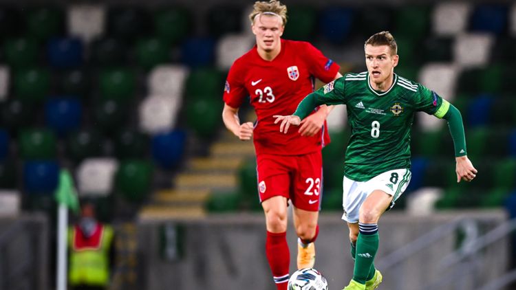 ONLY GERMANY Northern Ireland vs Norway Erling Braut Haaland Steven Davis 07092020