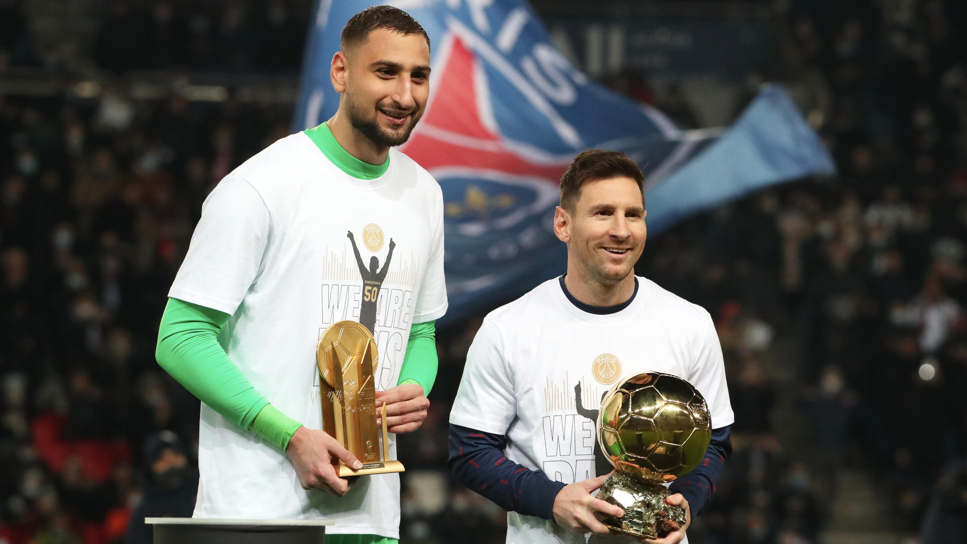 Gianluigi Donnarumma Lionel Messi PSG Paris Saint-Germain 01122021