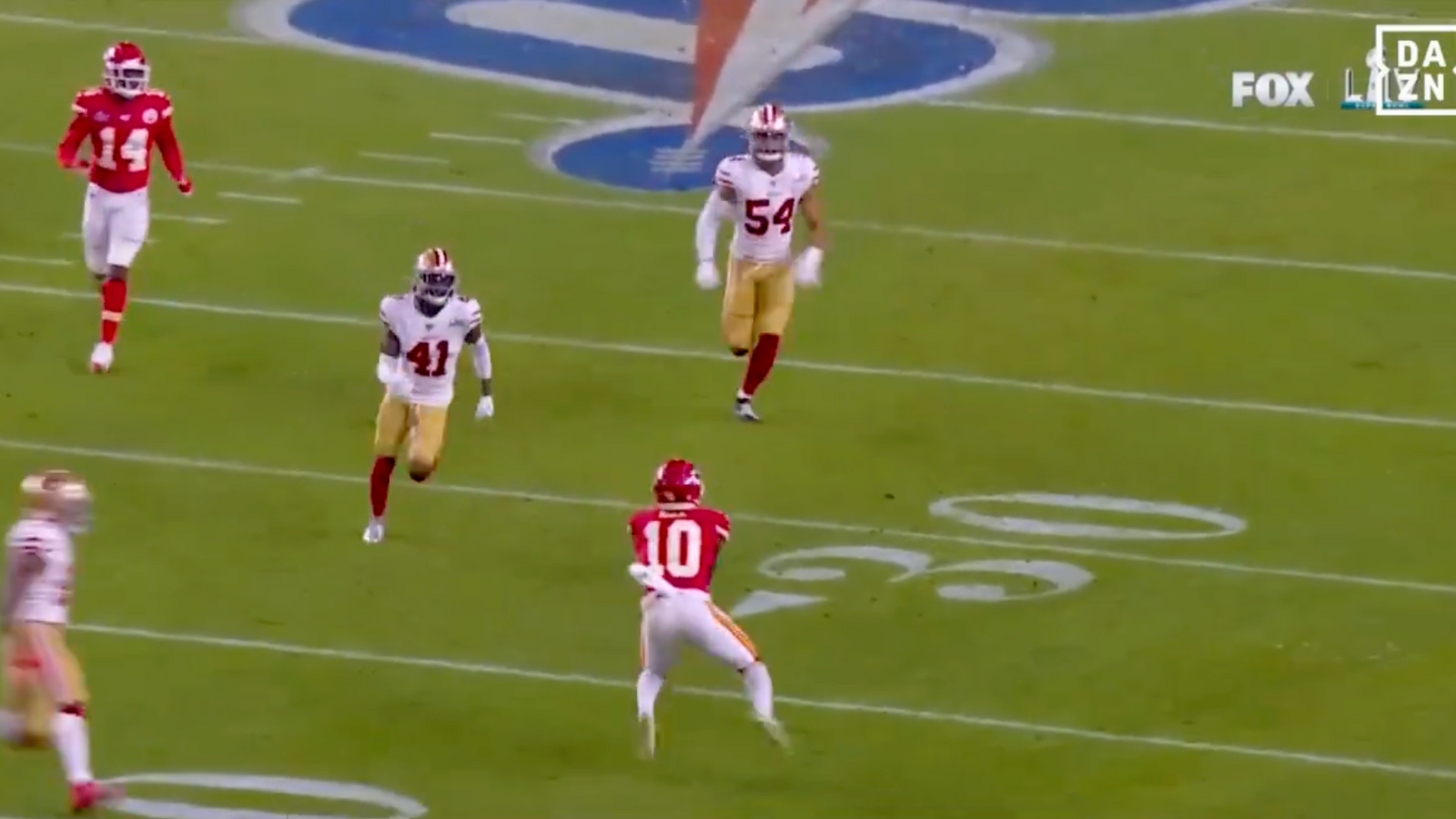 Tyreek Hill Mahomes Superbowl