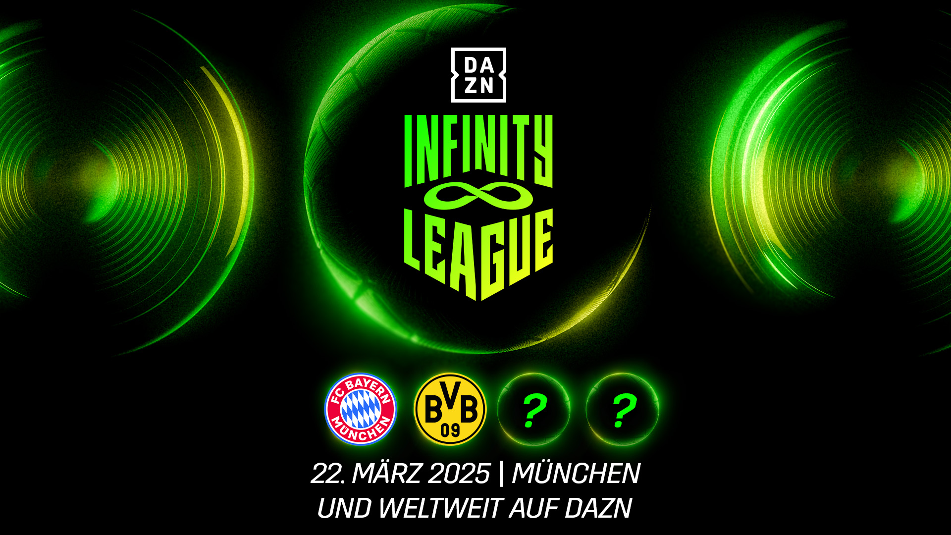 Infinity League 2025 Header FC Bayern BVB