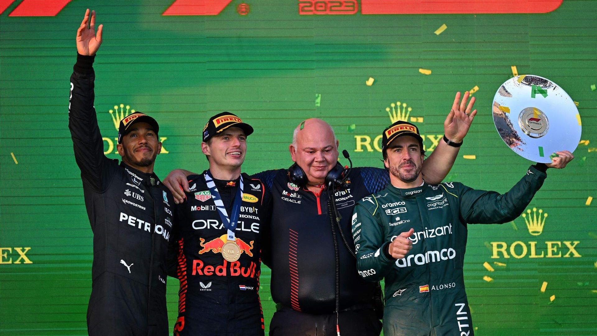 Formel 1 Hamilton Verstappen Alonso Australien 02042023