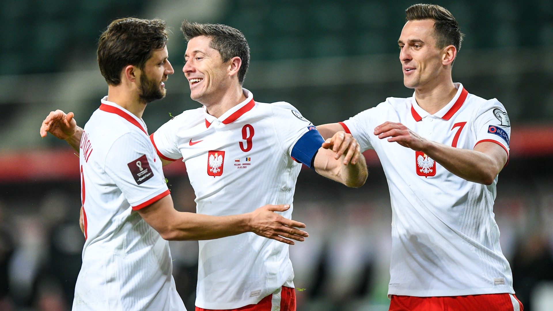 Polen Robert Lewandowski Arkandius Milik 28032021