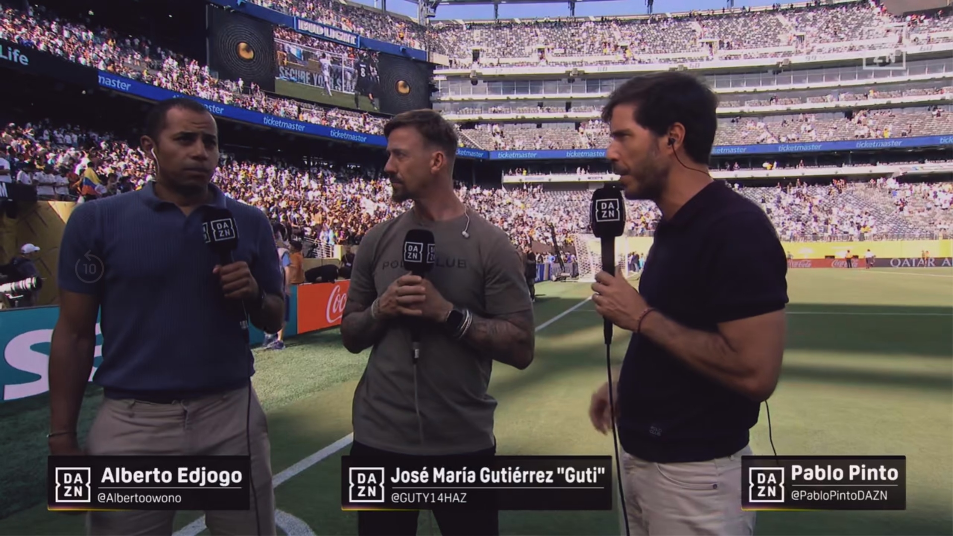 Edjogo y Guti post partido 1