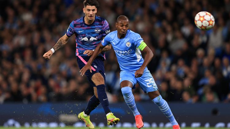 RB Leipzig Manchester City Dominik Szoboszlai Fernandinho Champions League 15092021