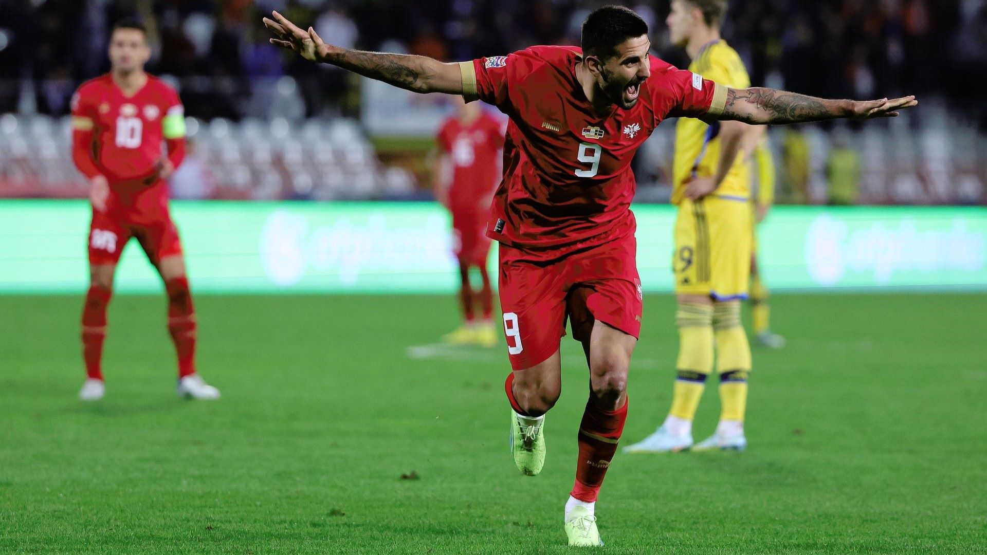 Serbien Mitrovic Fußball Länderspiel 29092022