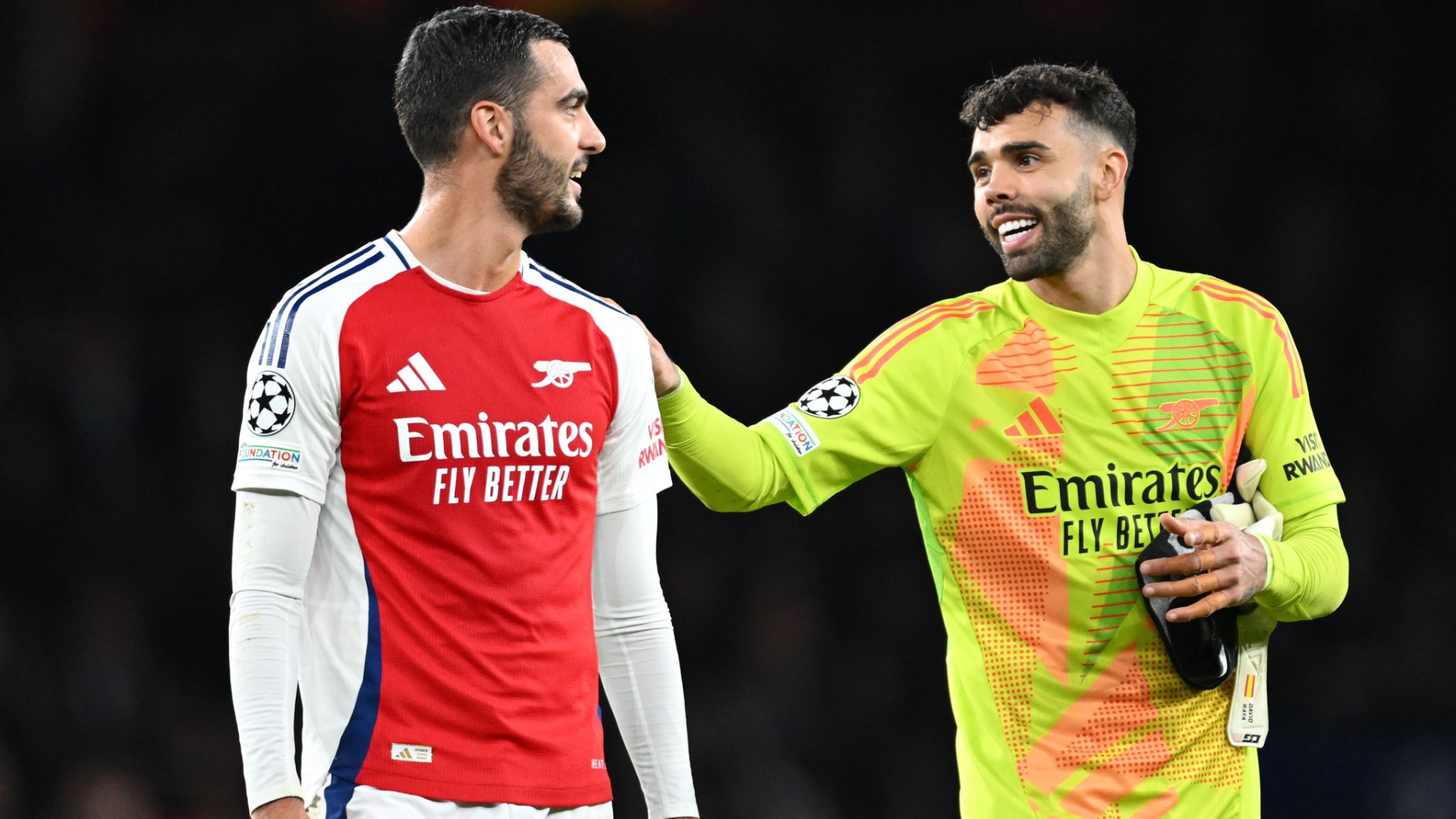 David Raya Mikel Merino Arsenal 2025