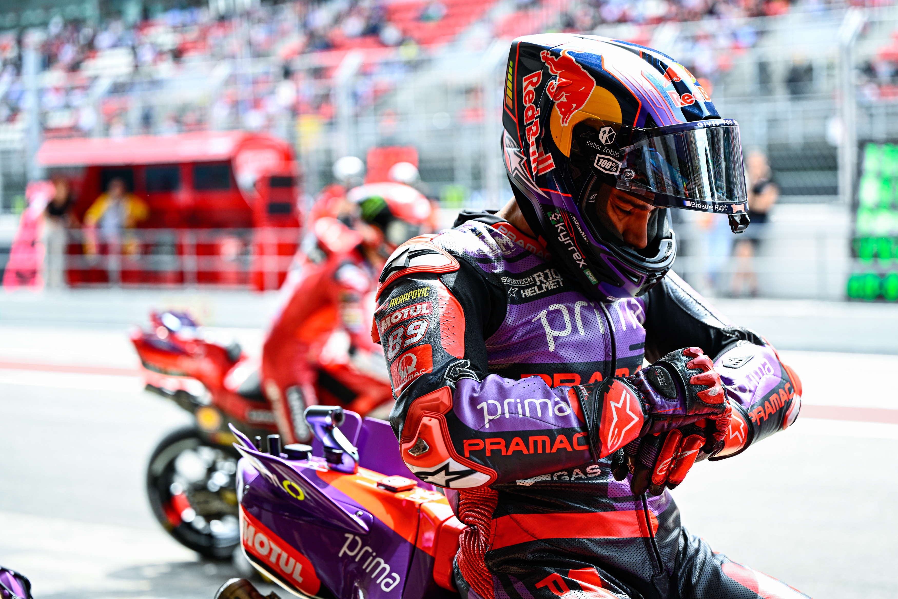 Jorge Martín Pit Lane Barcelona