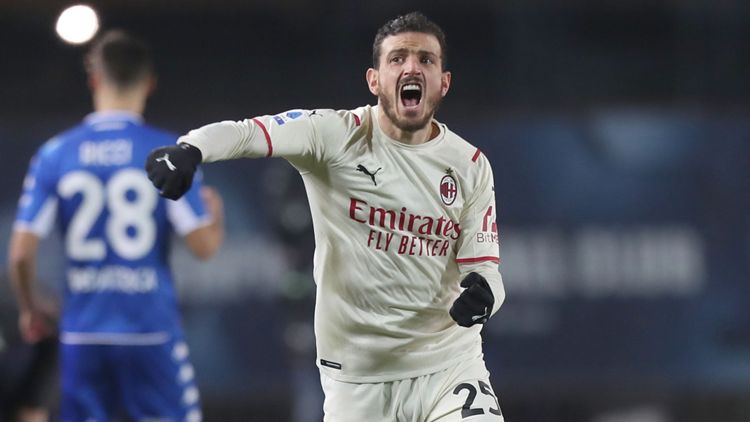 Serie A TIM 2021-22, Alessandro Florenzi a segno in Empoli-Milan 2-4