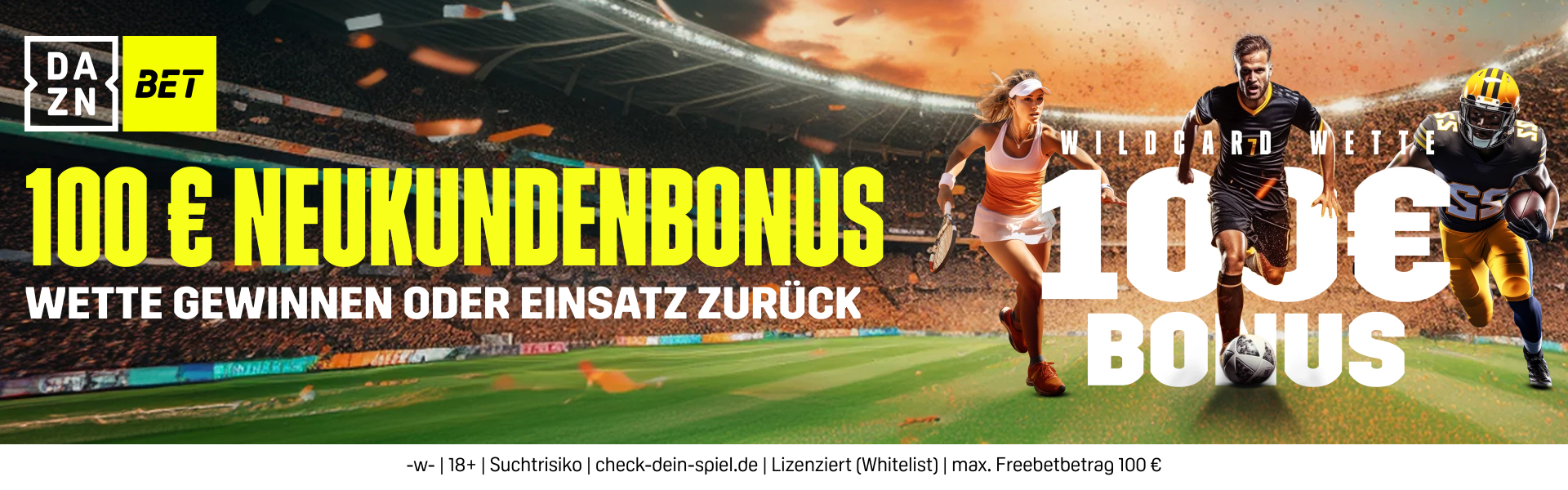 DAZN Bet Wildcard Wette Banner Season Start 2024