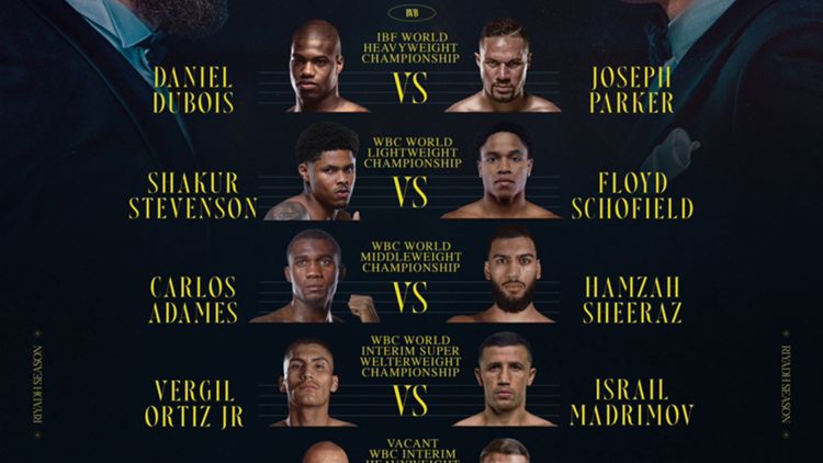 Riyadh Feb 22 fight card