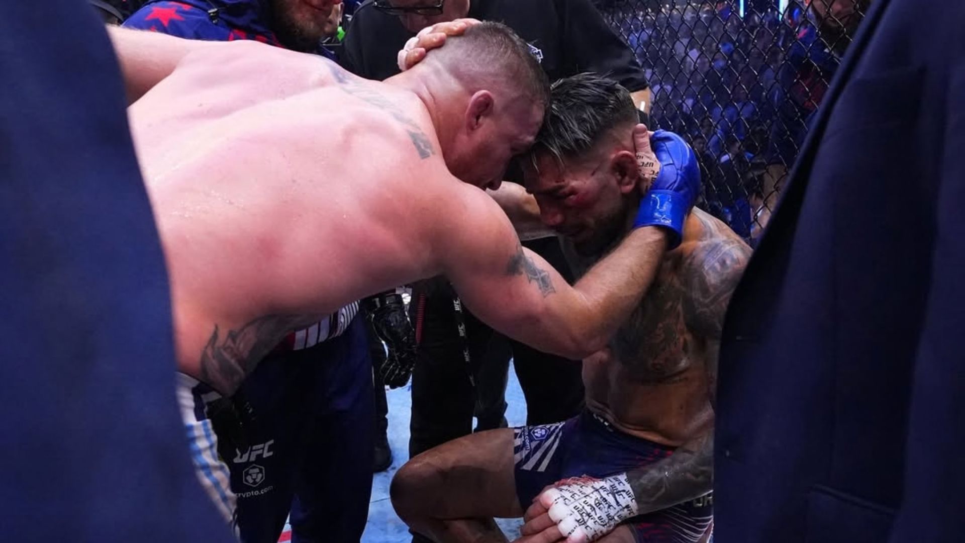 Ilia Topuria y Justin Gaethje