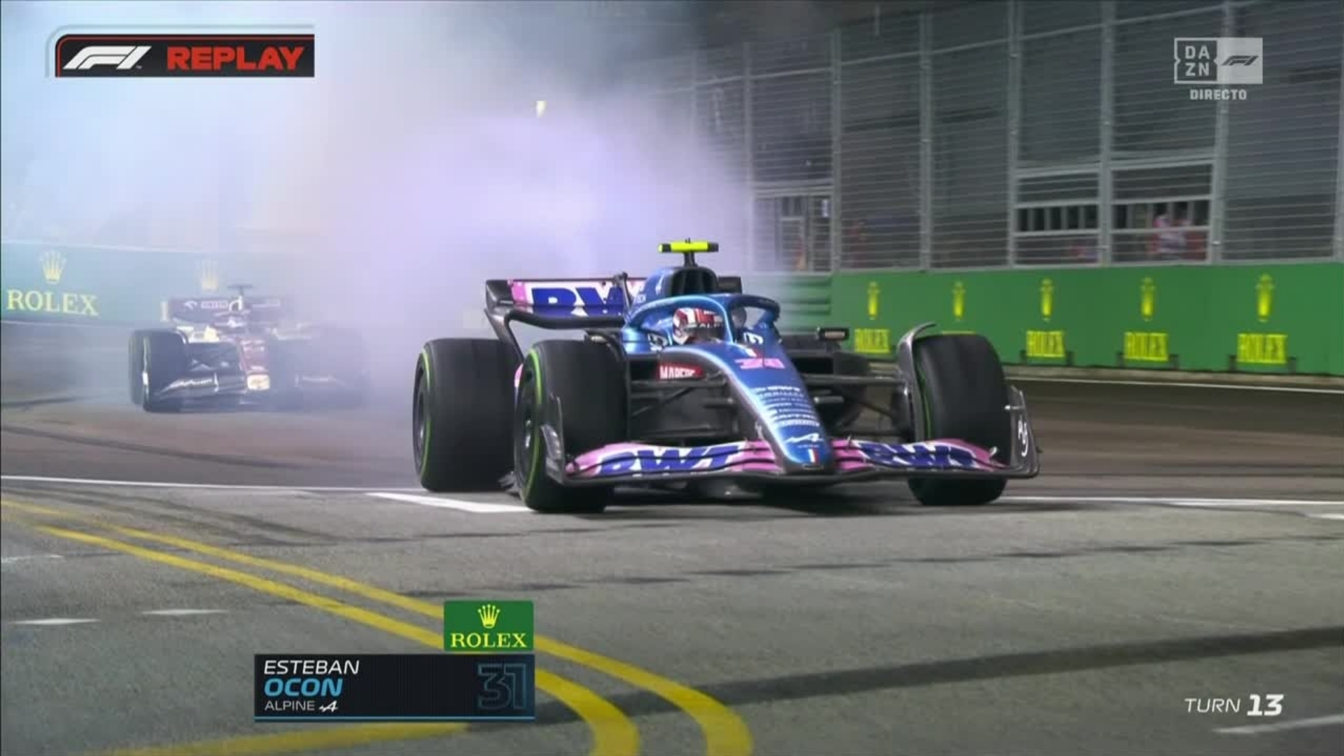 Esteban Ocon Alpine Singapur 2022