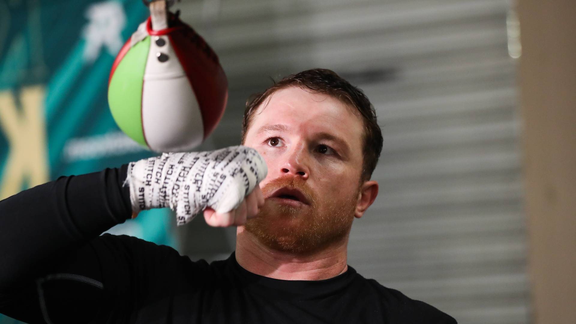 Saul “Canelo” Alvarez works out