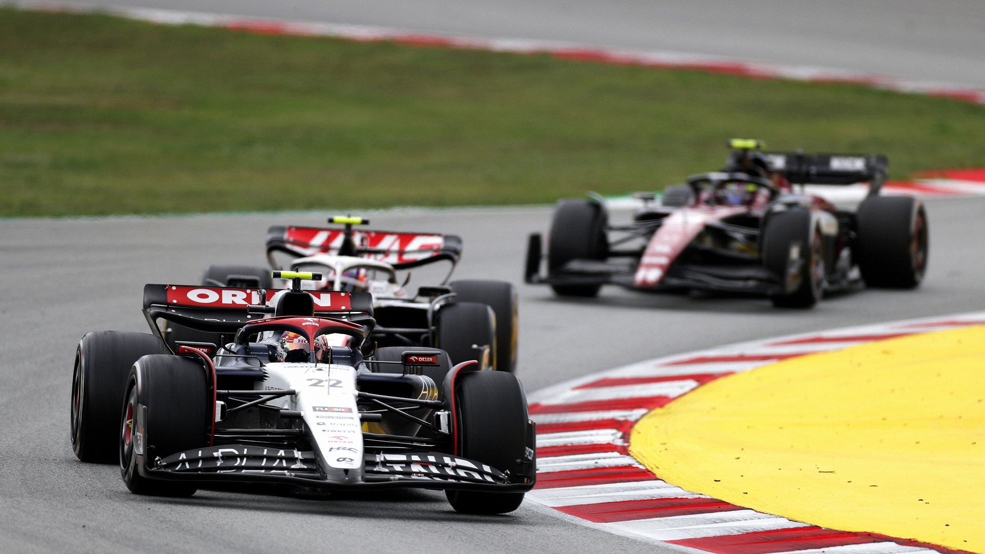 2023-06-11 Tsunoda Yuki Hulkenberg Zhou F1 Formula 1