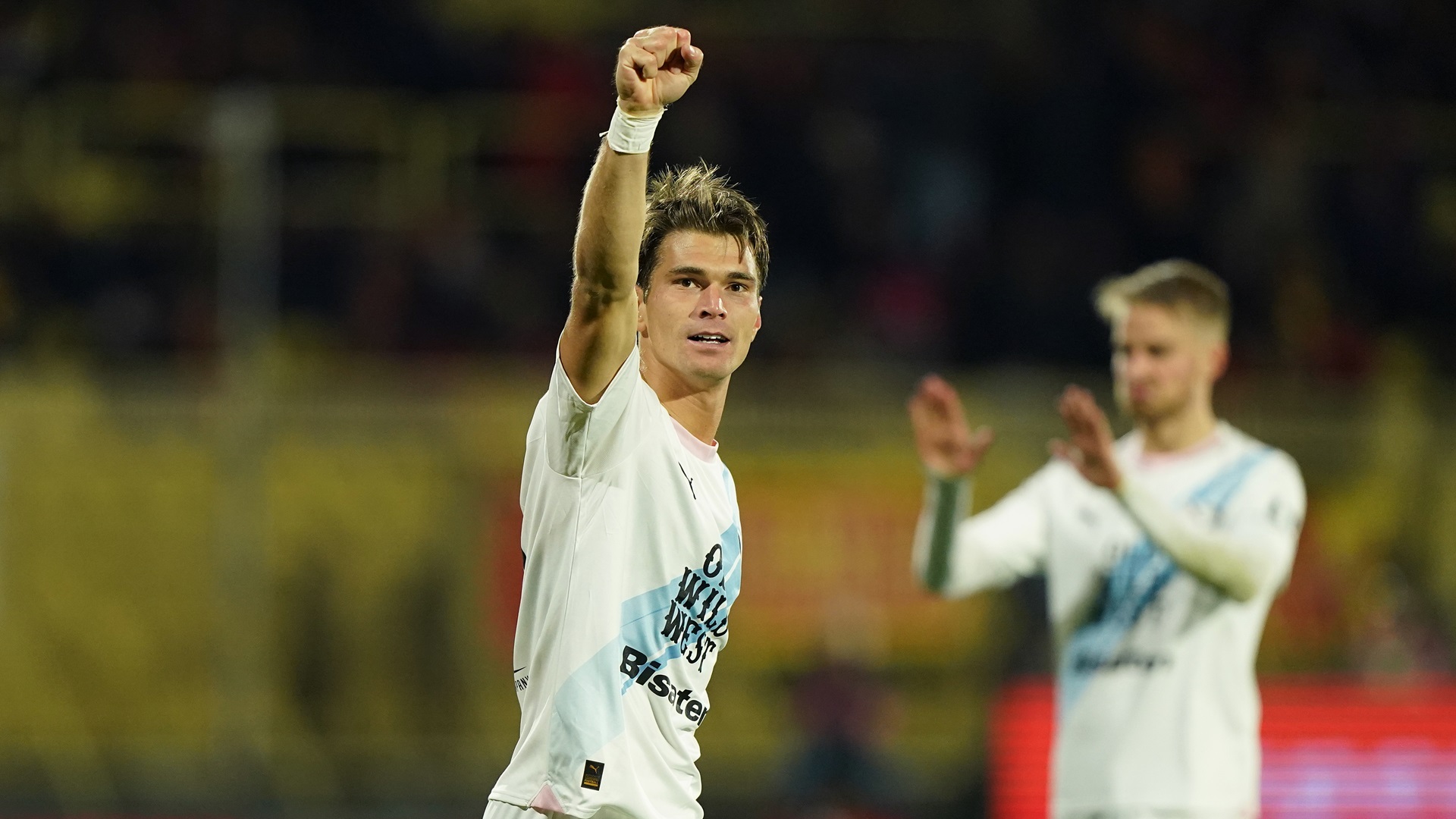 Jacopo Segre con la maglia del Palermo