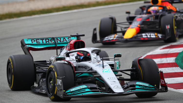 George Russell F1 2022 Mercedes Test