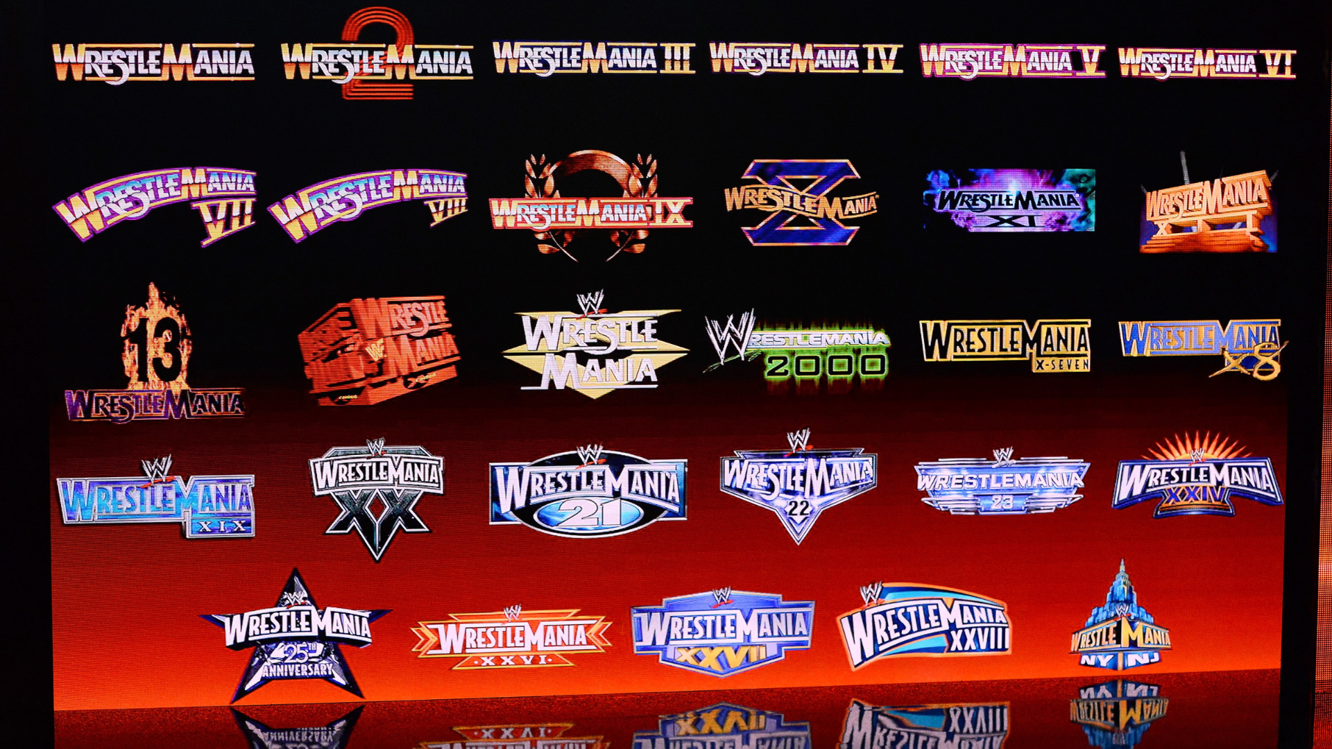 Wrestlemania logos, WWE