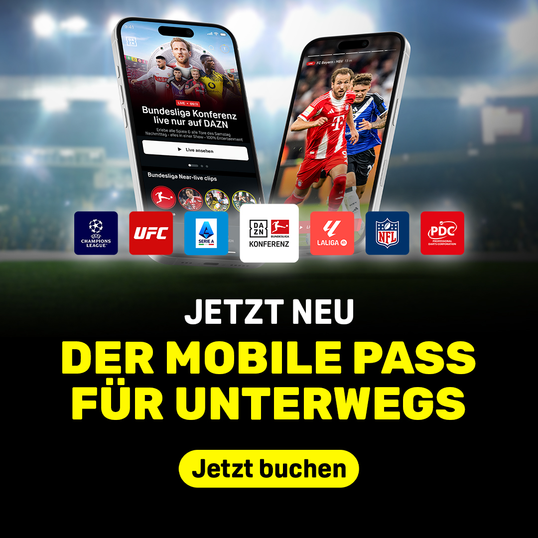 DAZN Mobile Pass Banner