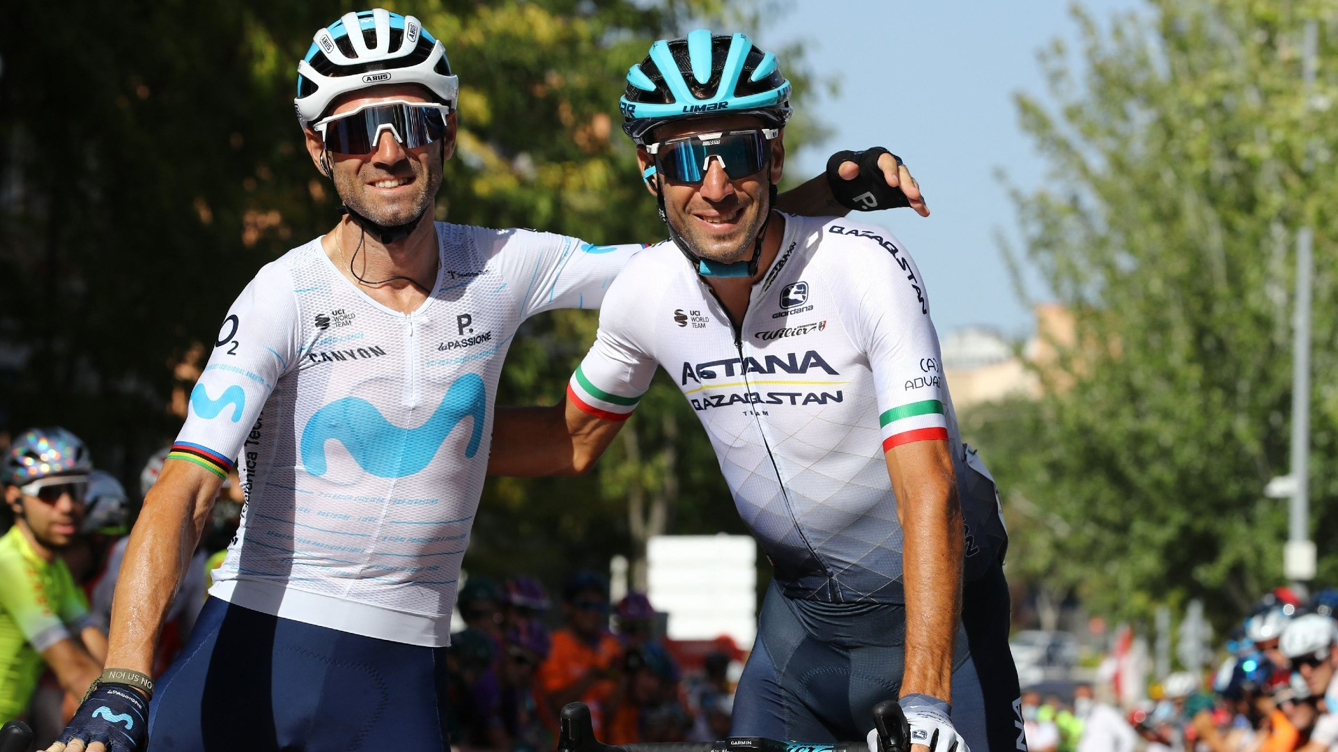 Alejandro Valverde e Vincenzo Nibali alla Vuelta di Spagna 2022