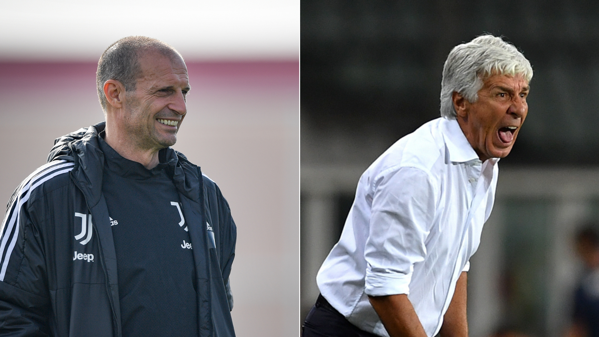 Juventus-Atalanta, Allegri e Gasperini