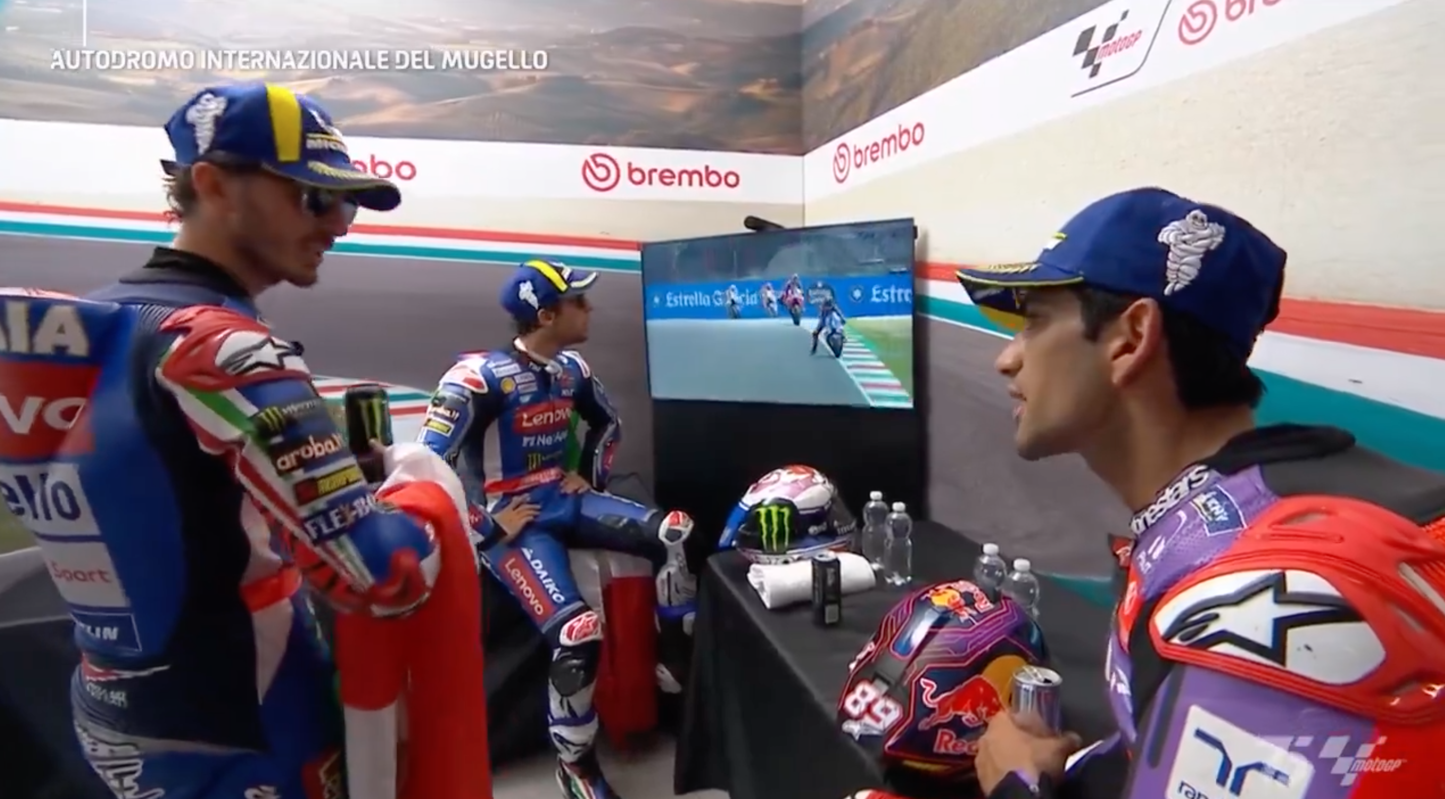 Jorge Martín, Pecco Bagnaia y Enea Bastianini