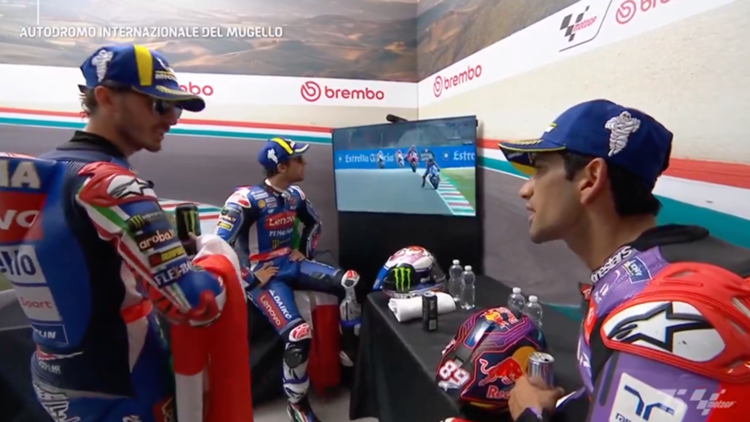 Jorge Martín, Pecco Bagnaia y Enea Bastianini