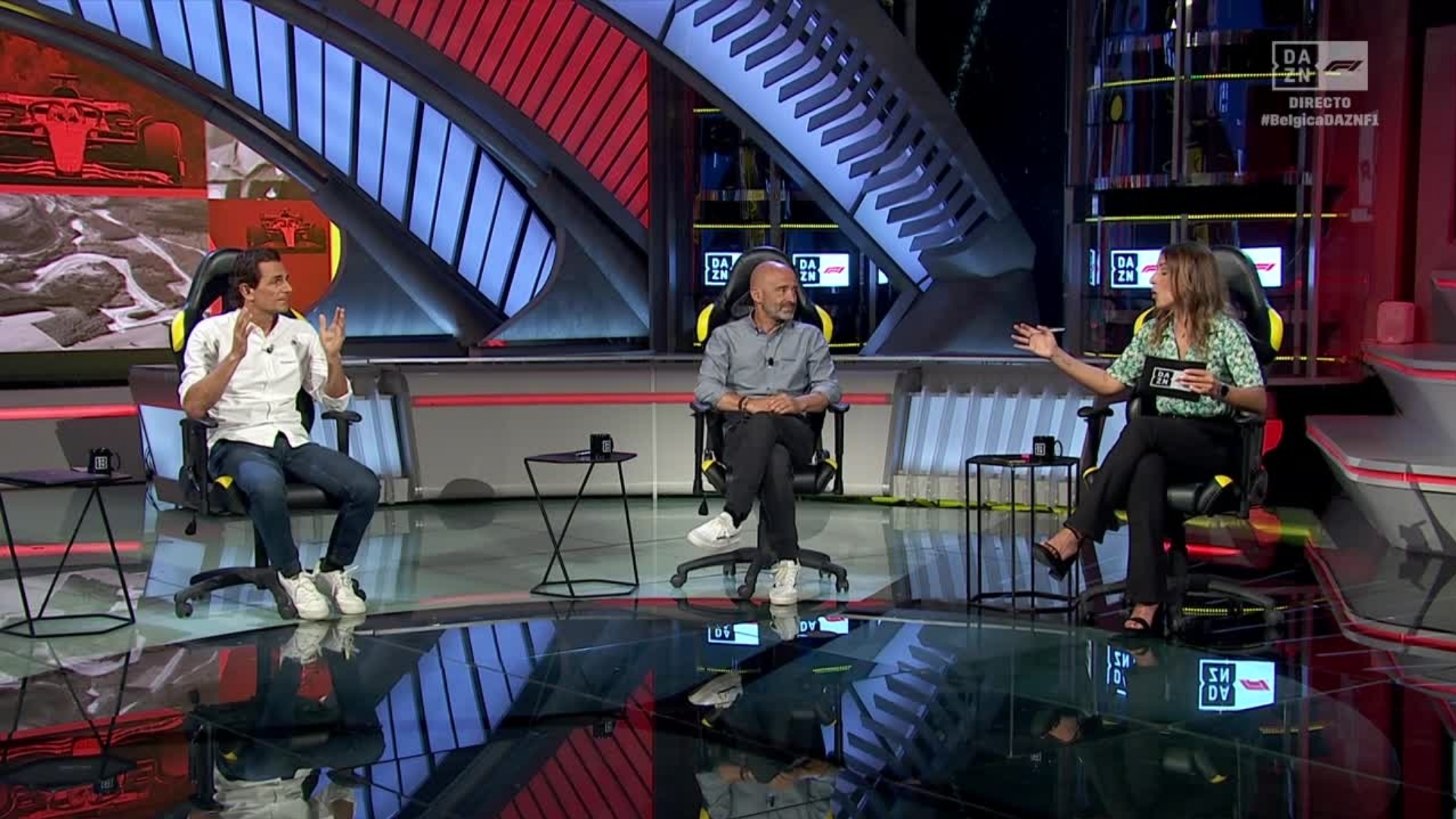 Equipo Pedro de la Rosa Antonio Lobato Noemí de Miguel Fórmula 1 F1 DAZN