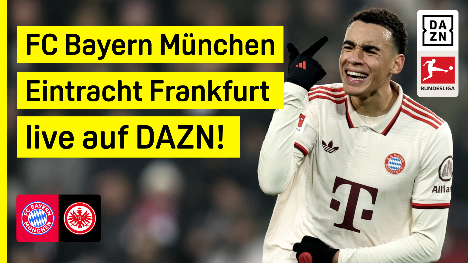 FC Bayern München Eintracht Frankfurt DAZN Header Bundesliga