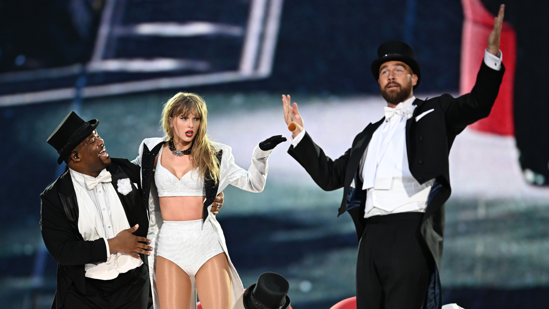 Taylor Swift, Travis Kelce, Eras Tour, Wembley