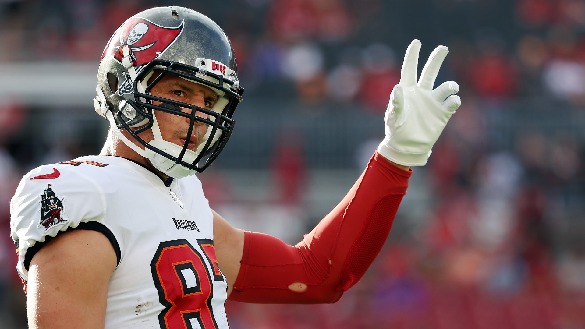 Rob Gronkowski dei Tampa Bay Buccaneers in NFL