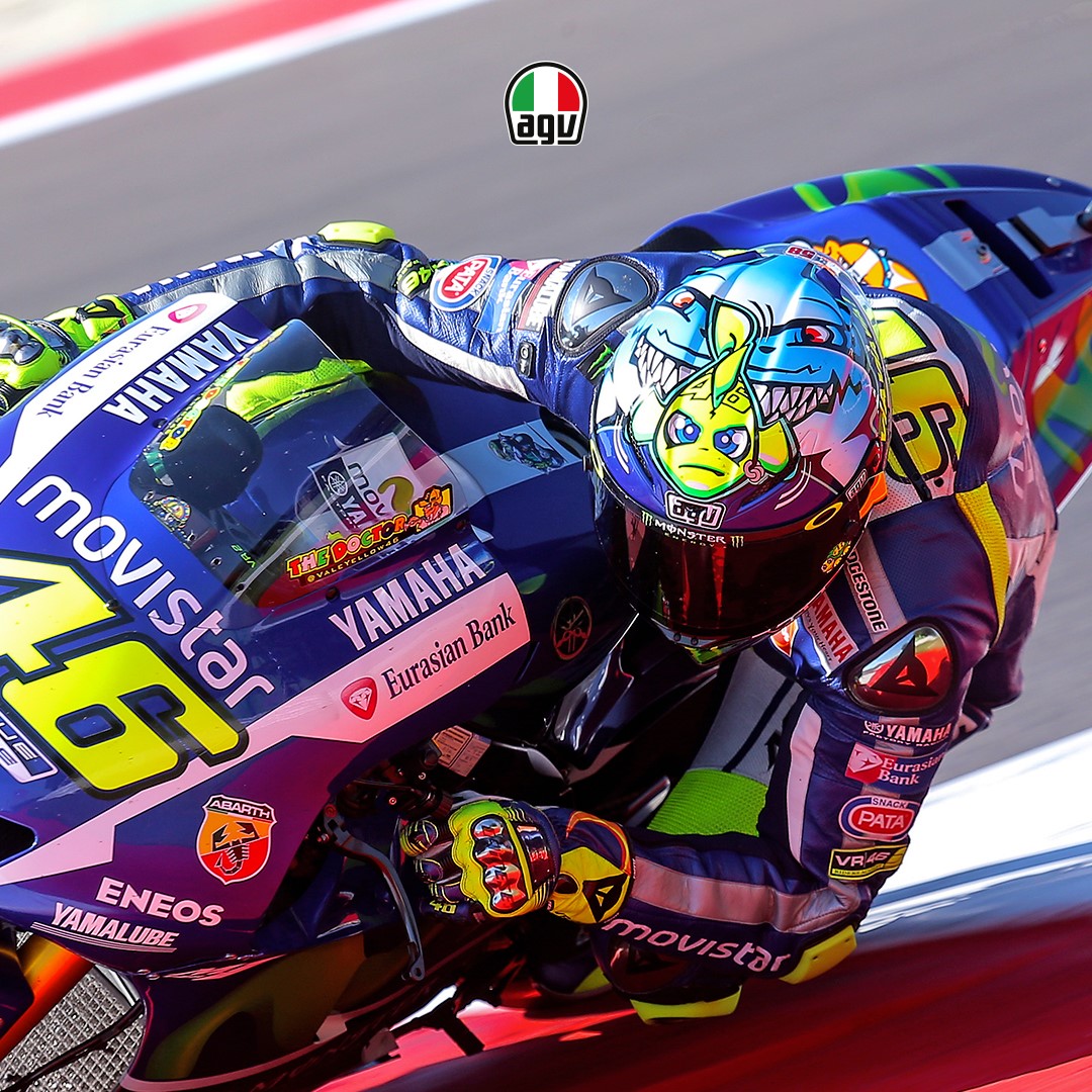 Casco especial de Valentino Rossi