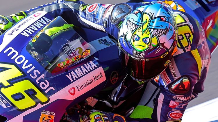 Casco especial de Valentino Rossi