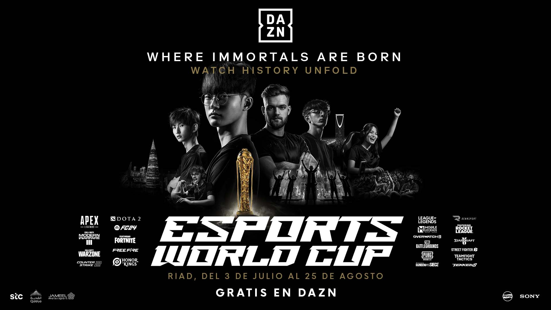 eSports World Cup, DAZN