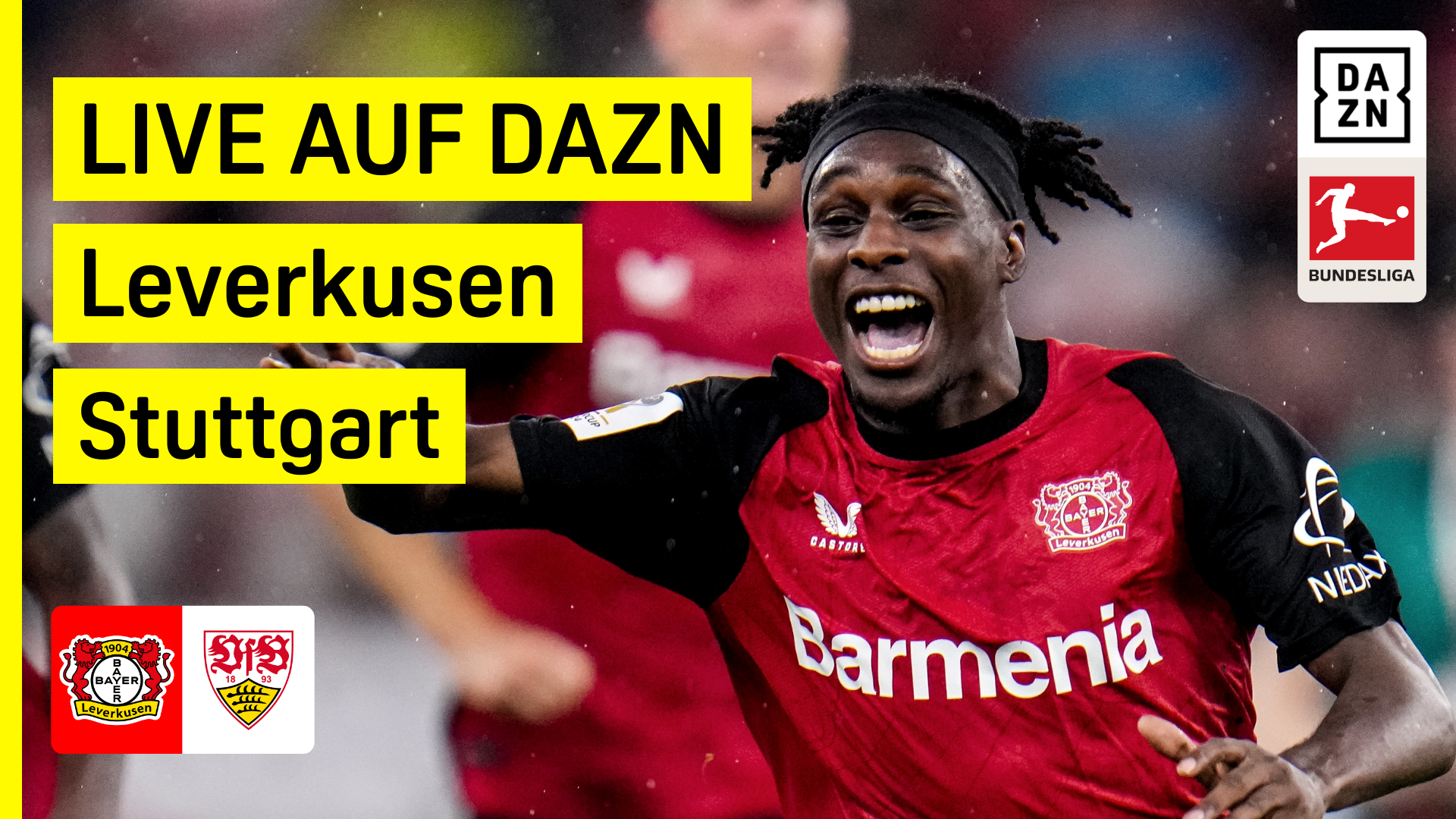 Bayer Leverkusen VfB Stuttgart Bundesliga DAZN Header