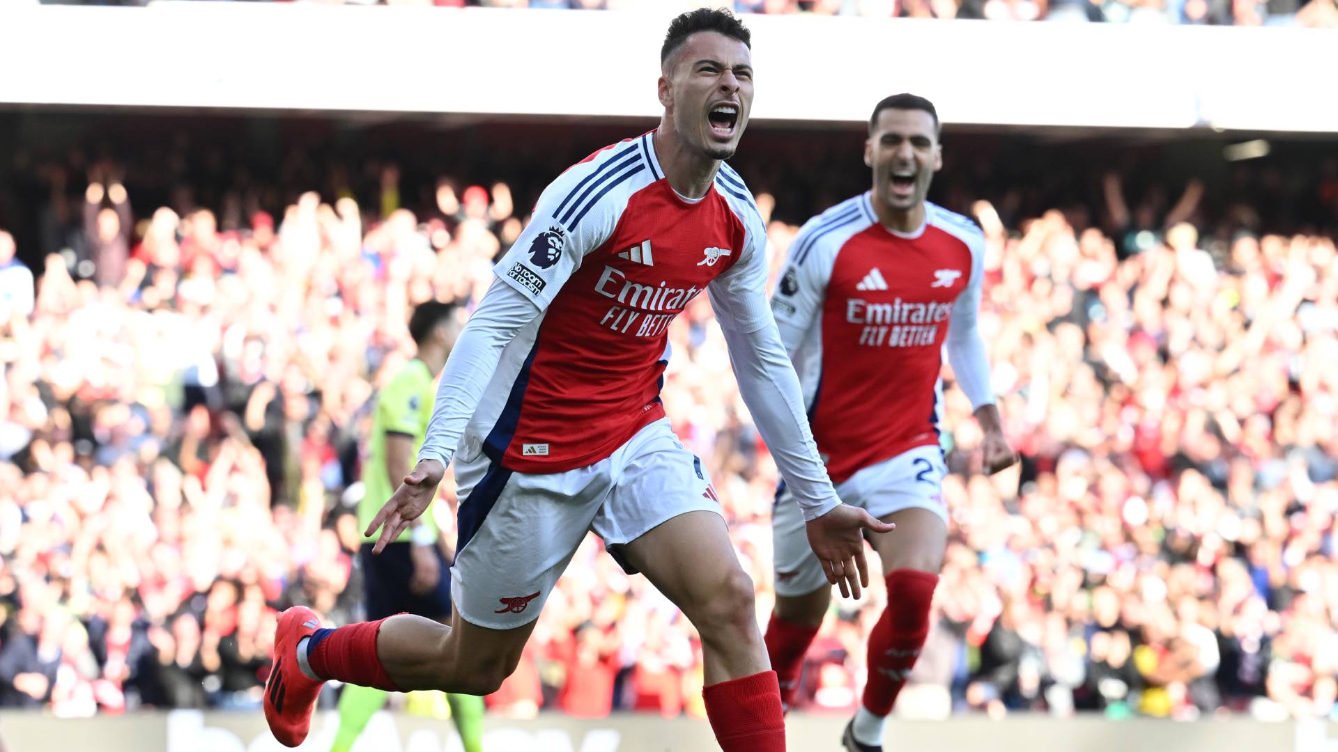 Martinelli celebrating against Southampton_05102024