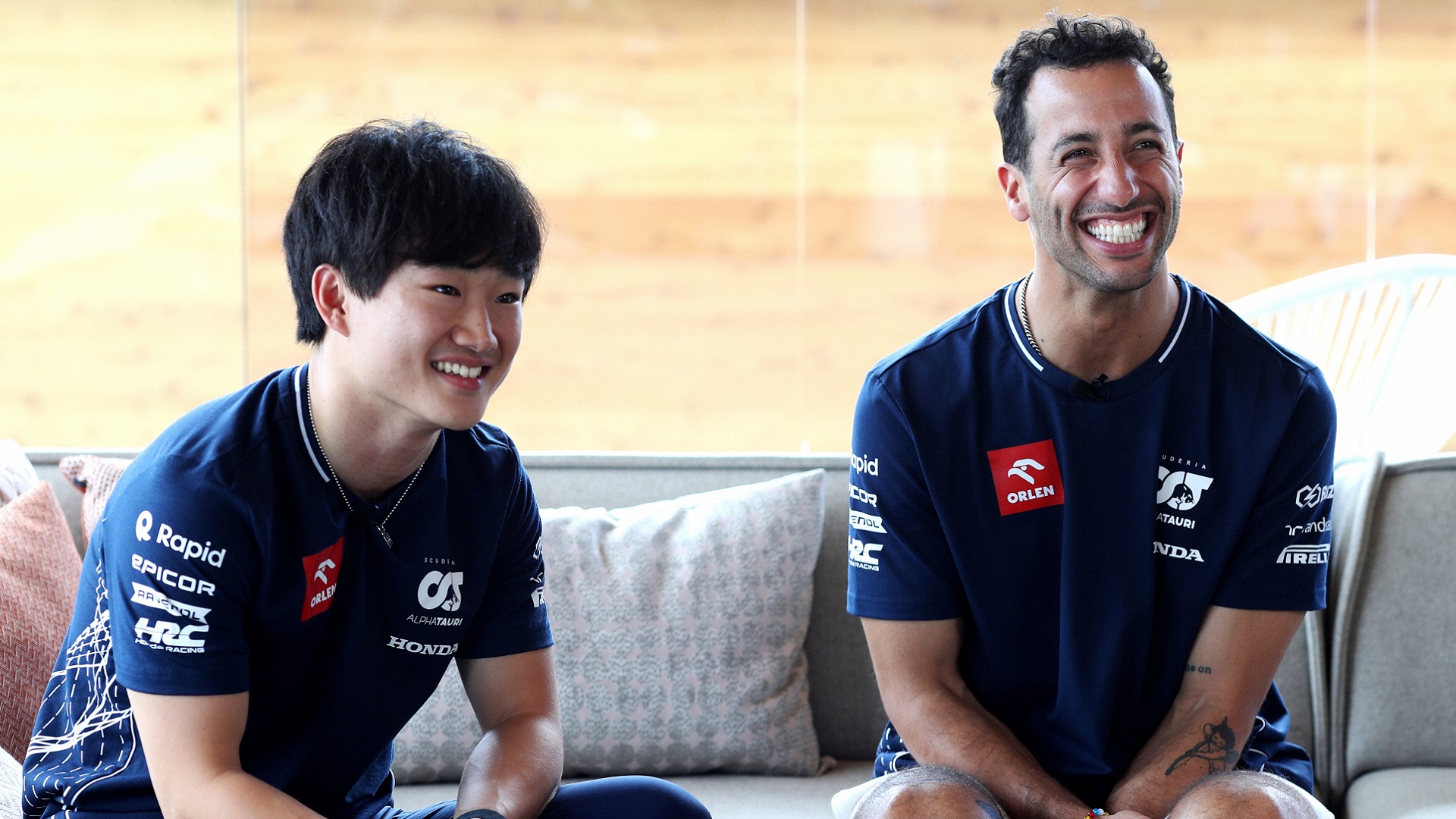 2023-07-20 Tsunoda Yuki Ricciardo Daniel Alphatauri F1 Formula 1