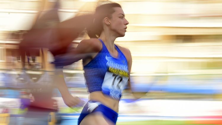 Alessia Pavese nei 200 metri piani dei Campionati italiani di atletica 2021.