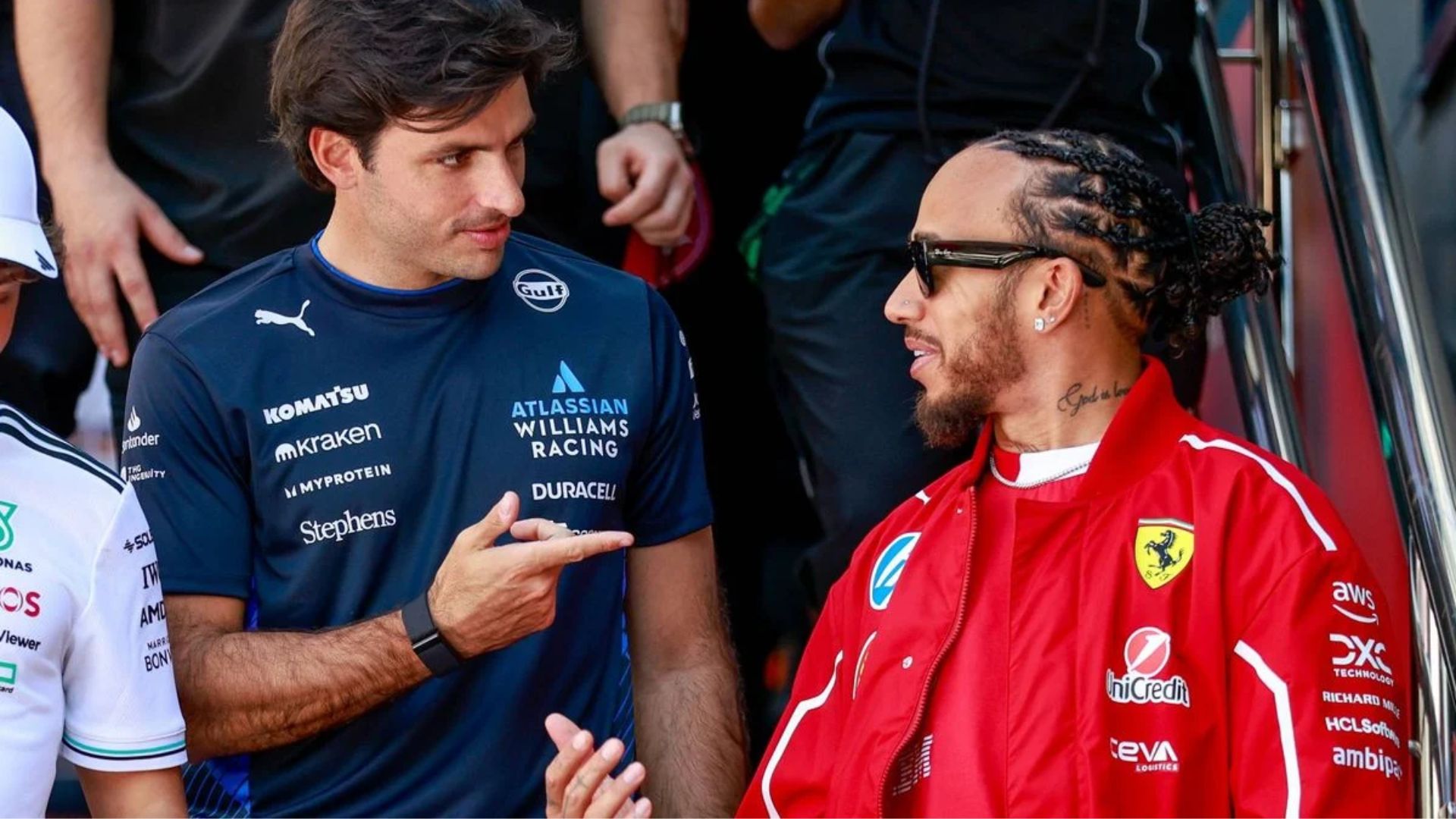 Carlos Sainz, Lewis Hamilton
